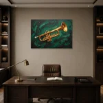 Premium Wall Art Yatay Html Edition – MUSIC2806020 displayed in a contemporary gallery-inspired room