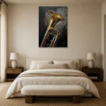 Premium Wall Art Dikey Html Edition – MUSIC2806024 showcased in an elegant minimalist interior