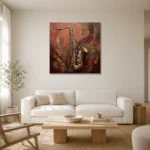 Premium Wall Art Kare Html Edition – MUSIC2806025 styled in a refined neutral interior