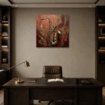 Premium Wall Art Kare Html Edition – MUSIC2806025 displayed in a contemporary gallery-inspired room