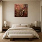 Premium Wall Art Kare Html Edition – MUSIC2806025 showcased in an elegant minimalist interior