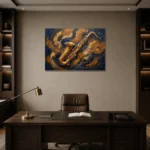 Premium Wall Art Yatay Html Edition – MUSIC2806028 displayed in a contemporary gallery-inspired room