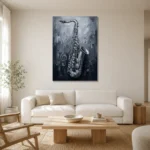 Premium Wall Art Dikey Html Edition – MUSIC2806031 styled in a refined neutral interior