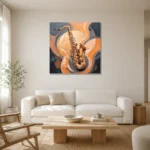Premium Wall Art Kare Html Edition – MUSIC2806034 styled in a refined neutral interior