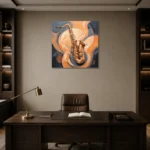 Premium Wall Art Kare Html Edition – MUSIC2806034 displayed in a contemporary gallery-inspired room