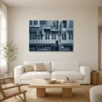 Premium Wall Art Yatay Html Edition – MUSIC2806039 styled in a refined neutral interior