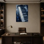 Premium Wall Art Dikey Html Edition – MUSIC2806040 displayed in a contemporary gallery-inspired room