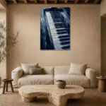Premium Wall Art Dikey Html Edition – MUSIC2806040 presented in a sophisticated home setting