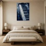 Premium Wall Art Dikey Html Edition – MUSIC2806040 showcased in an elegant minimalist interior