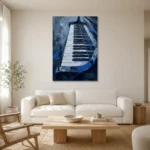 Premium Wall Art Dikey Html Edition – MUSIC2806041 styled in a refined neutral interior