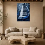 Premium Wall Art Dikey Html Edition – MUSIC2806041 presented in a sophisticated home setting