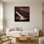 Premium Wall Art Kare Html Edition – MUSIC2806043 styled in a refined neutral interior