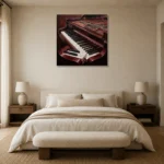 Premium Wall Art Kare Html Edition – MUSIC2806043 showcased in an elegant minimalist interior
