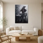 Premium Wall Art Dikey Html Edition – MUSIC2806049 styled in a refined neutral interior