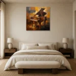 Premium Wall Art Kare Html Edition – MUSIC2806052 showcased in an elegant minimalist interior