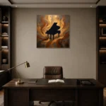 Premium Wall Art Kare Html Edition – MUSIC2806054 displayed in a contemporary gallery-inspired room