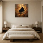 Premium Wall Art Kare Html Edition – MUSIC2806054 showcased in an elegant minimalist interior