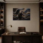 Premium Wall Art Yatay Html Edition – MUSIC2806056 displayed in a contemporary gallery-inspired room