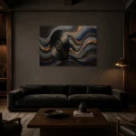 Premium Wall Art Yatay Html Edition – MUSIC2806056 shown in a warm modern interior