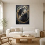 Premium Wall Art Dikey Html Edition – MUSIC2806058 styled in a refined neutral interior