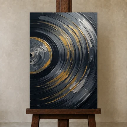 Premium Wall Art Dikey Html Edition – MUSIC2806060 displayed on a studio easel
