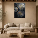Premium Wall Art Dikey Html Edition – MUSIC2806060 presented in a sophisticated home setting