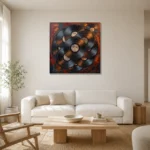Premium Wall Art Kare Html Edition – MUSIC2806061 styled in a refined neutral interior