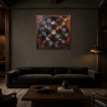 Premium Wall Art Kare Html Edition – MUSIC2806061 shown in a warm modern interior