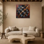 Premium Wall Art Kare Html Edition – MUSIC2806061 presented in a sophisticated home setting