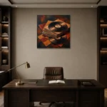 Premium Wall Art Kare Html Edition – MUSIC2806063 displayed in a contemporary gallery-inspired room