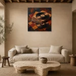 Premium Wall Art Kare Html Edition – MUSIC2806063 presented in a sophisticated home setting