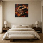 Premium Wall Art Kare Html Edition – MUSIC2806063 showcased in an elegant minimalist interior