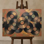 Premium Wall Art Yatay Html Edition – MUSIC2806064 displayed on a studio easel