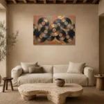 Premium Wall Art Yatay Html Edition – MUSIC2806064 presented in a sophisticated home setting