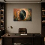 Premium Wall Art Yatay Html Edition – MUSIC2806065 displayed in a contemporary gallery-inspired room
