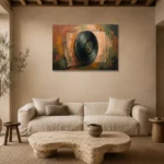 Premium Wall Art Yatay Html Edition – MUSIC2806065 presented in a sophisticated home setting
