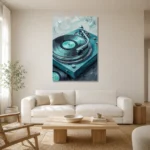 Premium Wall Art Dikey Html Edition – MUSIC2806067 styled in a refined neutral interior