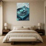 Premium Wall Art Dikey Html Edition – MUSIC2806067 showcased in an elegant minimalist interior