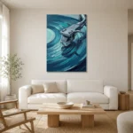 Premium Wall Art Dikey Html Edition – MUSIC2806068 styled in a refined neutral interior