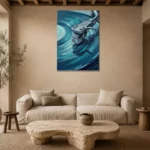 Premium Wall Art Dikey Html Edition – MUSIC2806068 presented in a sophisticated home setting