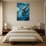 Premium Wall Art Dikey Html Edition – MUSIC2806068 showcased in an elegant minimalist interior