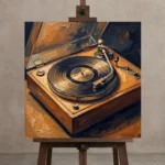 Premium Wall Art Kare Html Edition – MUSIC2806070 displayed on a studio easel