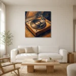 Premium Wall Art Kare Html Edition – MUSIC2806070 styled in a refined neutral interior
