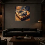 Premium Wall Art Kare Html Edition – MUSIC2806070 shown in a warm modern interior