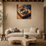 Premium Wall Art Kare Html Edition – MUSIC2806070 presented in a sophisticated home setting