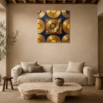 Premium Wall Art Kare Html Edition – MUSIC2806072 presented in a sophisticated home setting