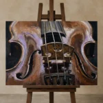 Premium Wall Art Yatay Html Edition – MUSIC2806075 displayed on a studio easel