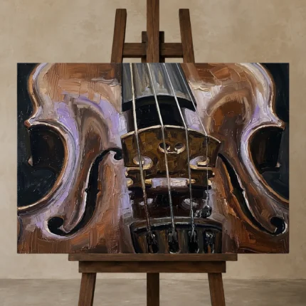 Premium Wall Art Yatay Html Edition – MUSIC2806075 displayed on a studio easel