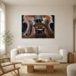 Premium Wall Art Yatay Html Edition – MUSIC2806075 styled in a refined neutral interior