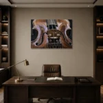 Premium Wall Art Yatay Html Edition – MUSIC2806075 displayed in a contemporary gallery-inspired room